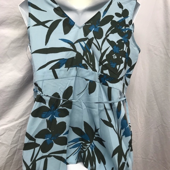 Tie Shoulder Palm Print Maternity Blouse - Picture 5 of 5